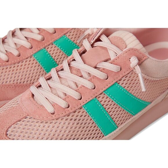 Women's Pink Low Top Shoes Verdict Sneaker Lace Up Round Toe Causal - Picture 6 of 7